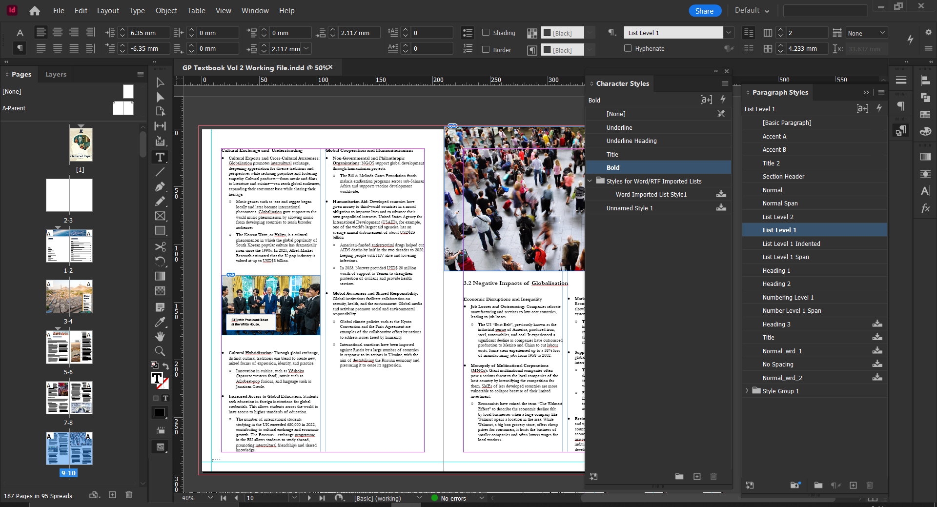 Full InDesign style library