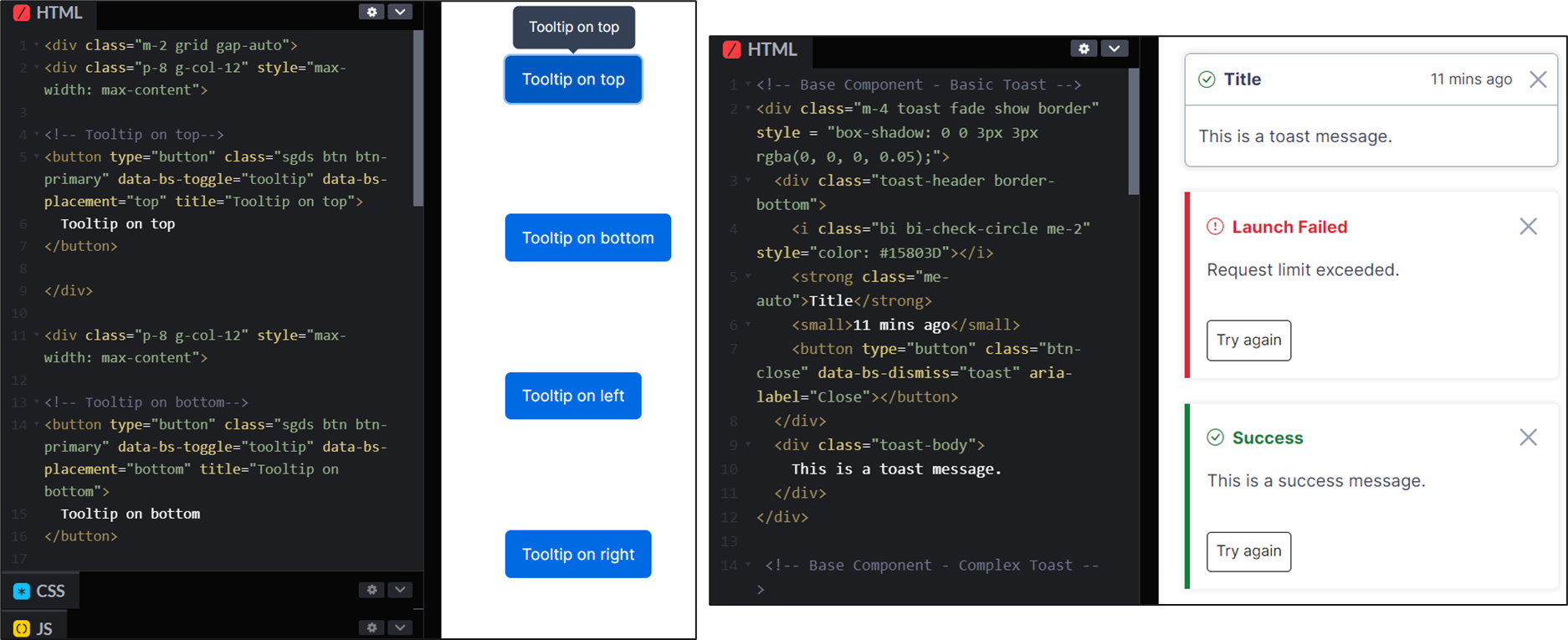 Tooltip component added to in-house design system